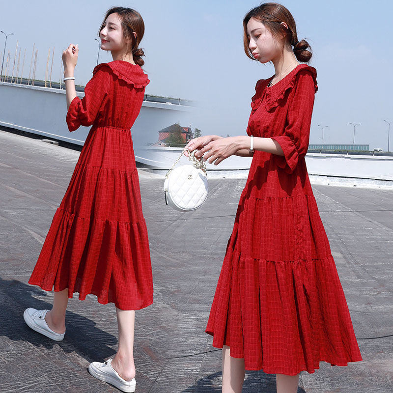 Midi Fashion eleganckie 2021 b – French Vintage Floral Midi Dress recenzja i cena