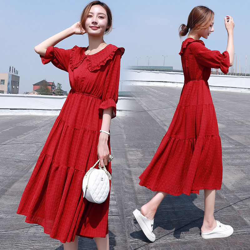 Midi Fashion eleganckie 2021 b – French Vintage Floral Midi Dress recenzja i cena