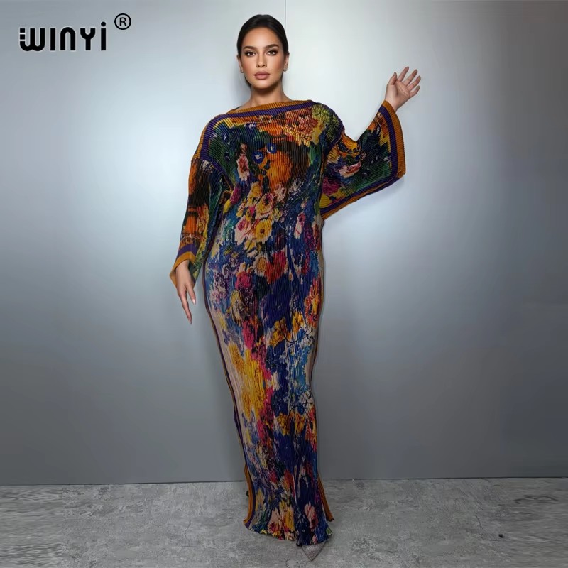 Sukienka letnia WINYI plisowan – Boho Summer Beach Maxi Dress recenzja i cena