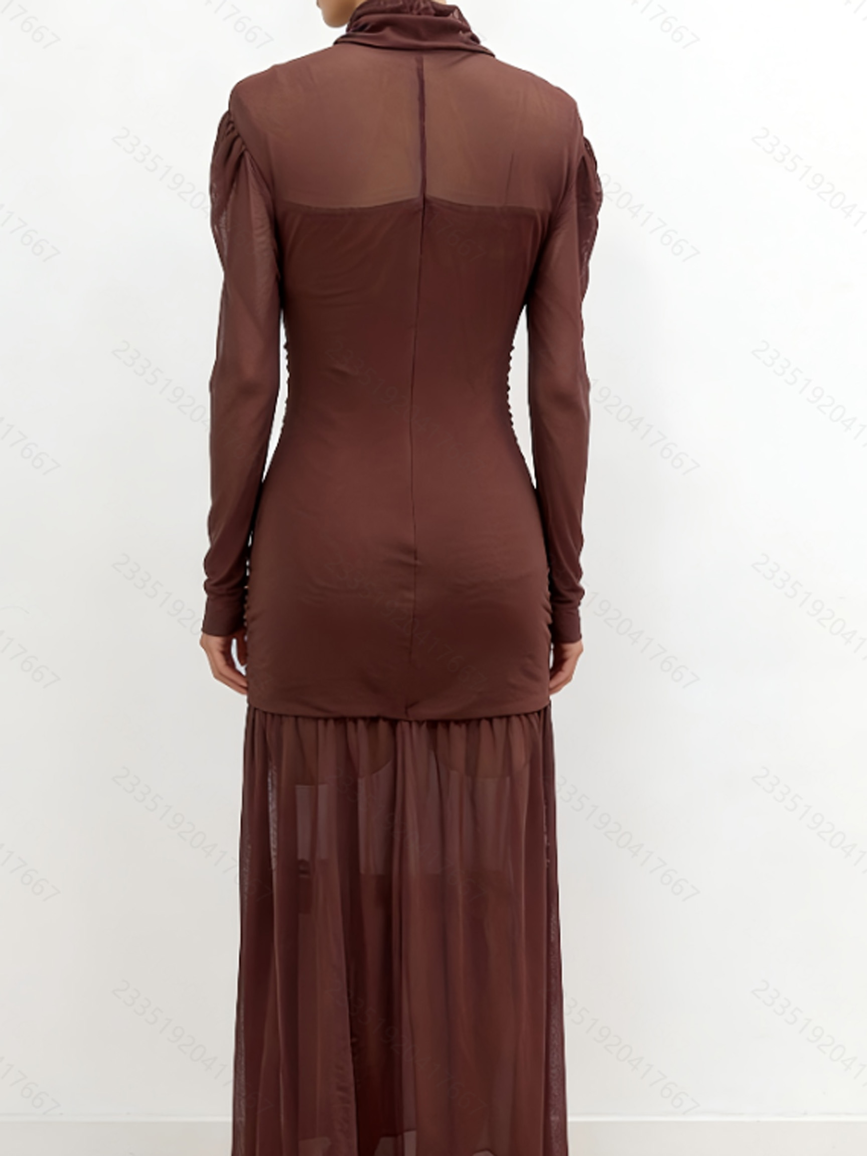 Elegancka, zwiewna sukienka z  – Sexy Mesh Sheer Bodycon Dress recenzja i cena