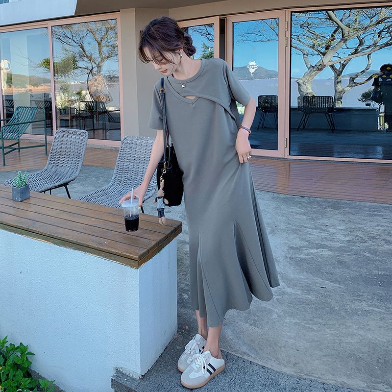 Sukienka T-shirtowa w stylu la – Korean Style A Line Shirt Dress recenzja i cena