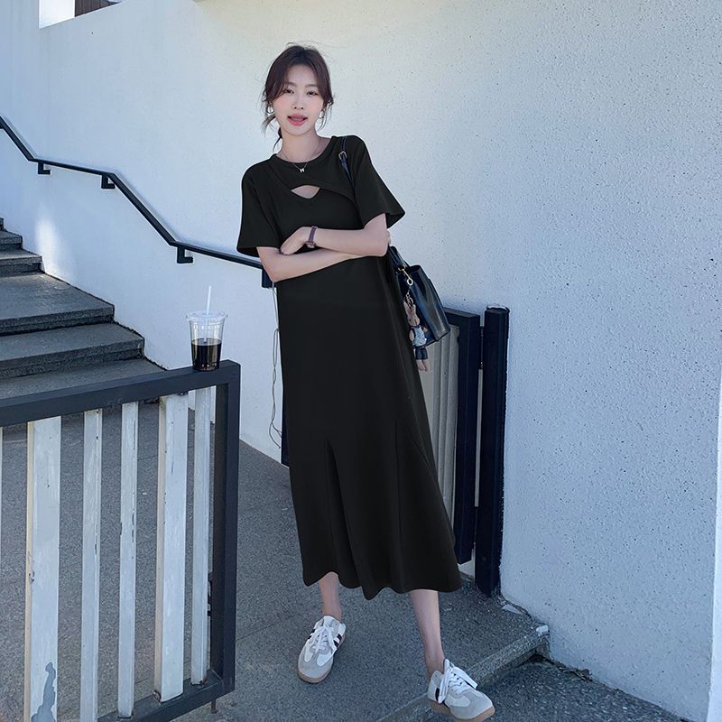 Sukienka T-shirtowa w stylu la – Korean Style A Line Shirt Dress recenzja i cena