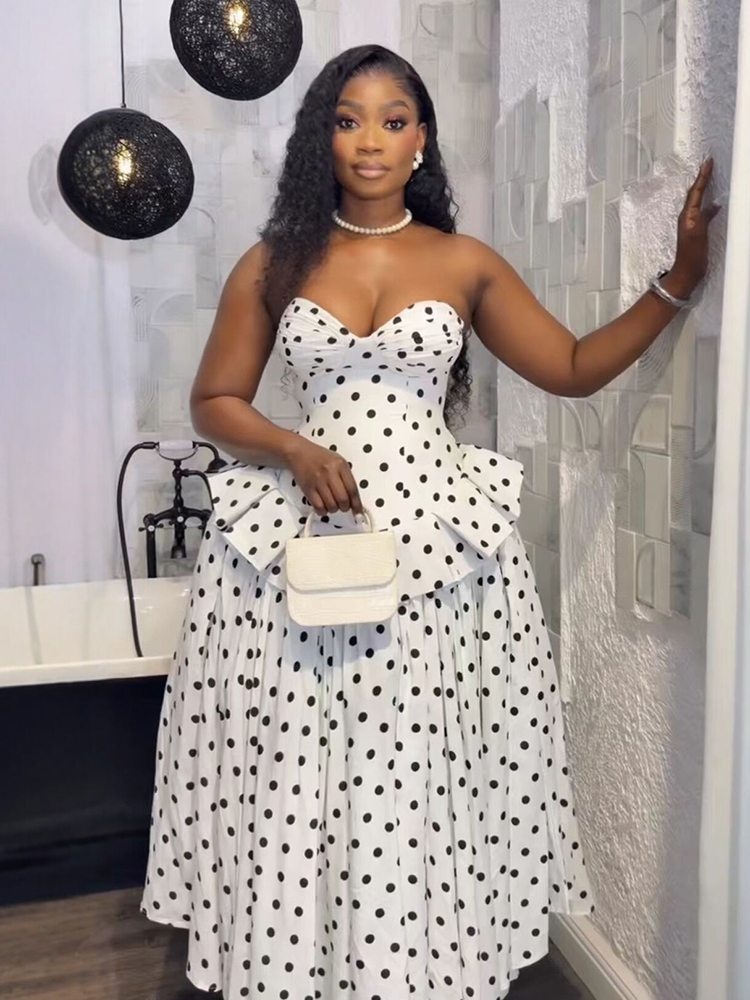 Sukienka bez ramiączek w stylu – French Vintage Floral Midi Dress recenzja i cena
