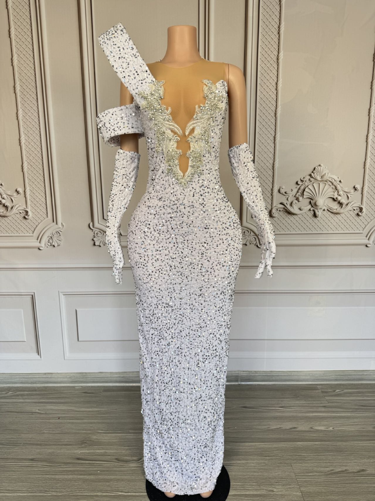 Błyszcząca Sukienka z Cyrkonia – Sparkly Rhinestone Club Party Dress recenzja i cena