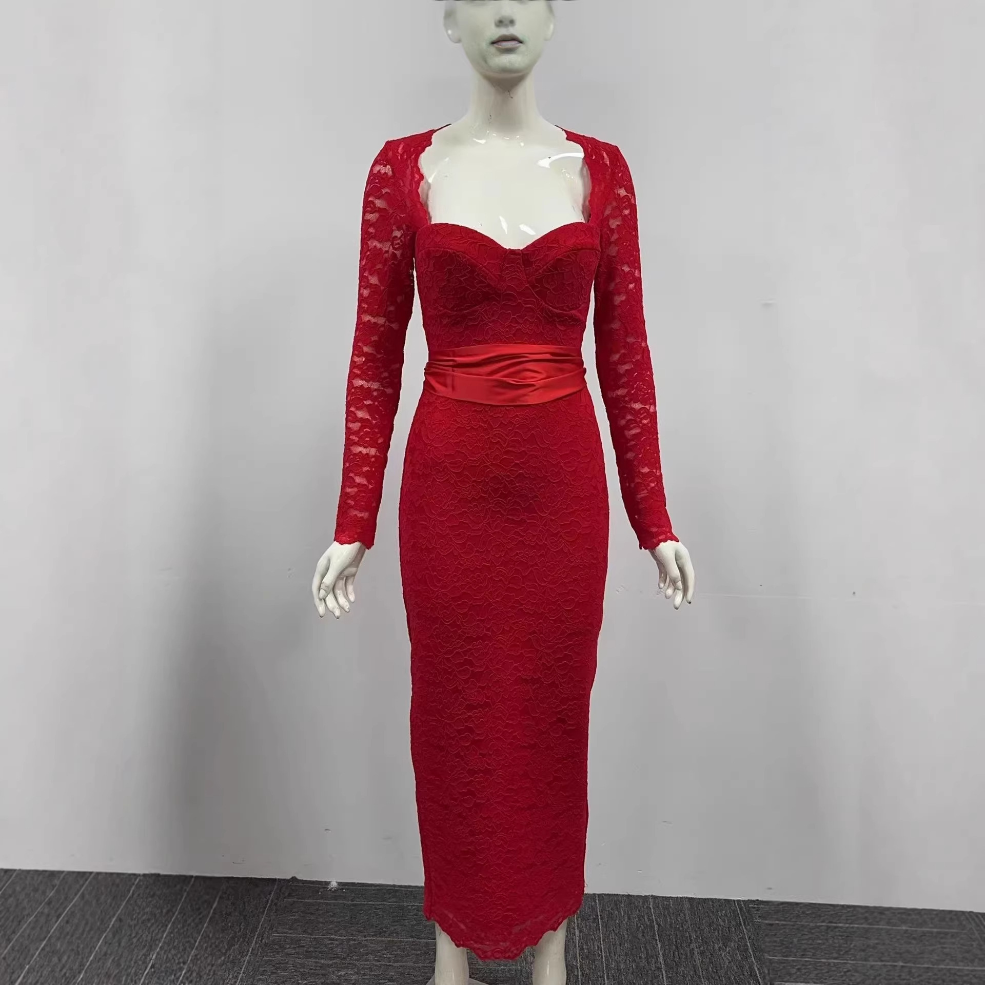 Seksowna sukienka maxi z długi – Sexy Mesh Sheer Bodycon Dress recenzja i cena