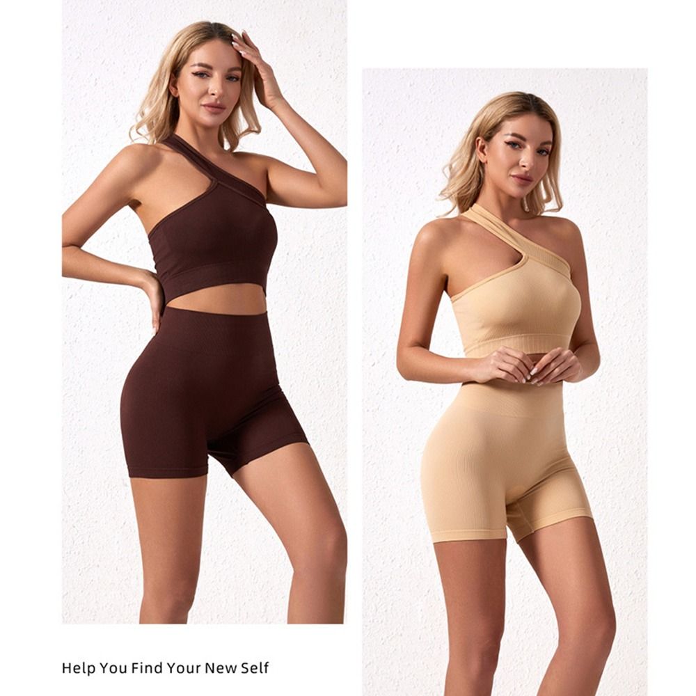 2 szt. Damskie, bezszwowe zest – Seamless Ribbed Workout Tank Top recenzja i cena