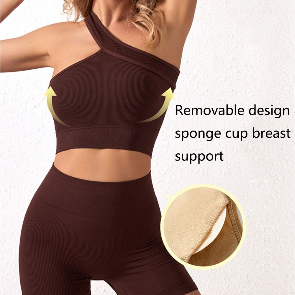 2 szt. Damskie, bezszwowe zest – Seamless Ribbed Workout Tank Top recenzja i cena