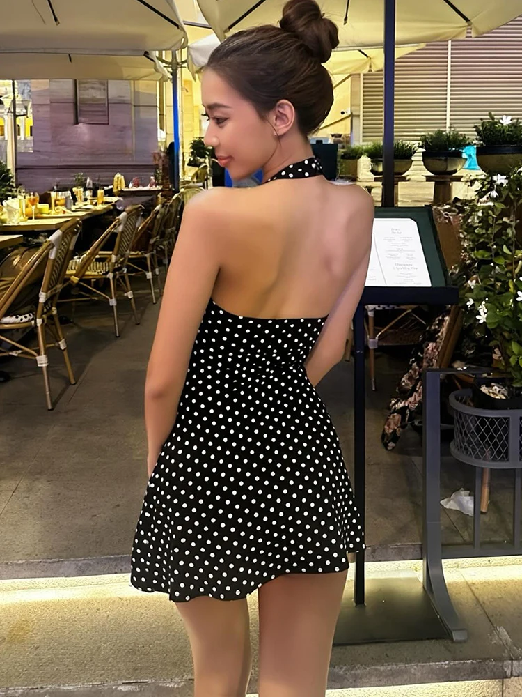 Sukienka FDEY Trend Sexy z odk – Y2K Backless Halter Mini Dress recenzja i cena