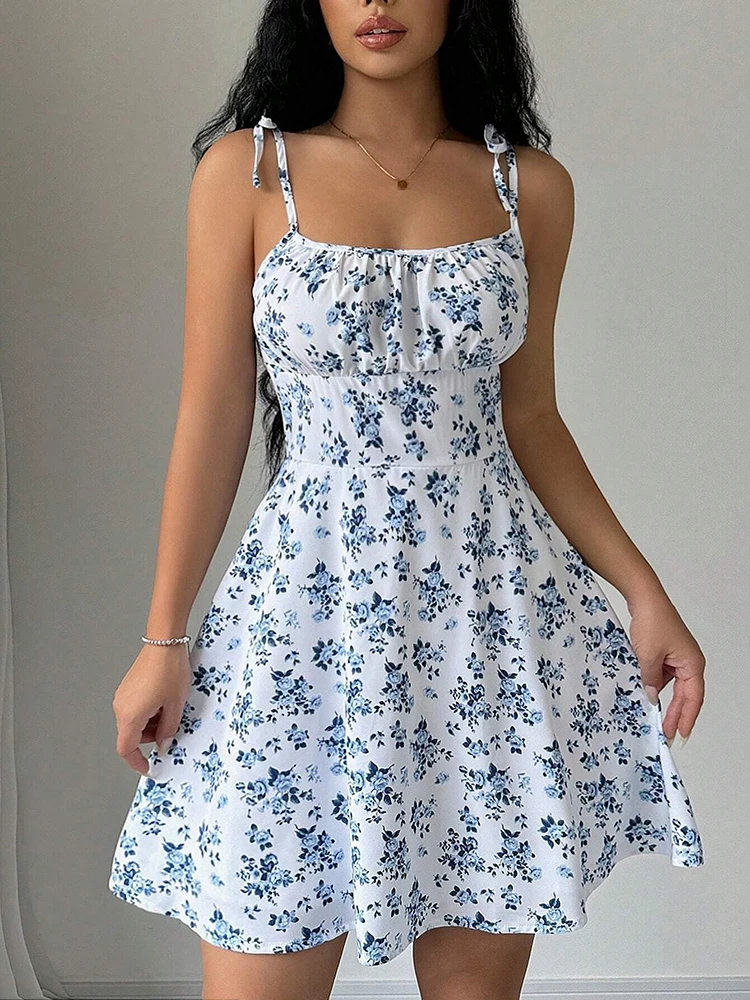 Damska letnia sukienka plażowa – French Vintage Floral Midi Dress recenzja i cena