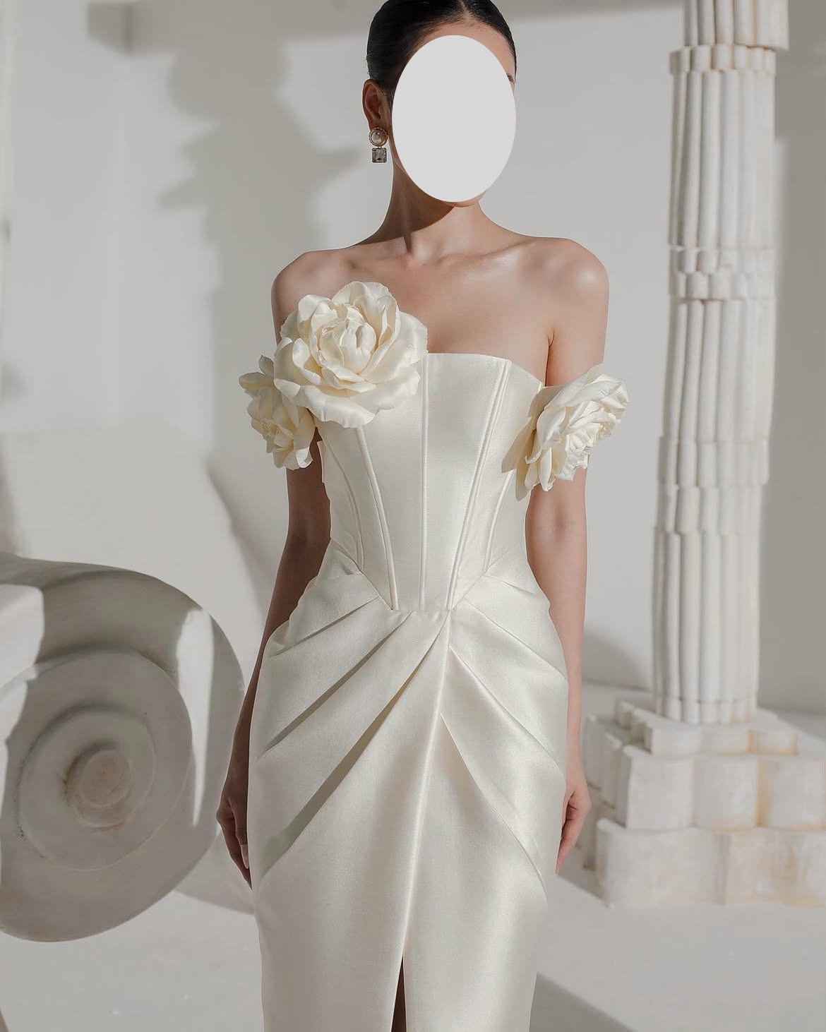 Suknie wieczorowe z odkrytymi  – Elegant Satin Evening Gown Split recenzja i cena