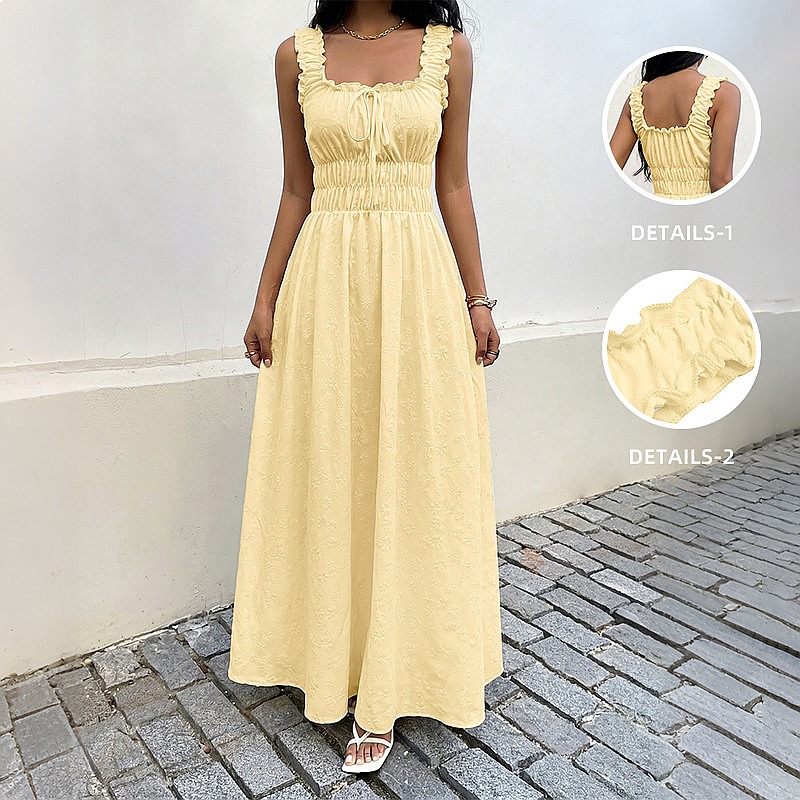 Letnia sukienka bez rękawów z  – Boho Summer Beach Maxi Dress recenzja i cena