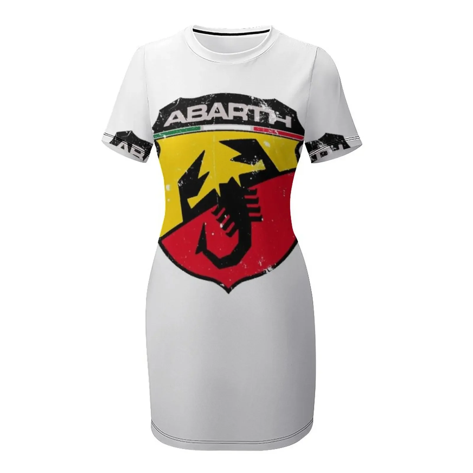Klasyczna koszulka z logo Abar – Korean Style A Line Shirt Dress recenzja i cena