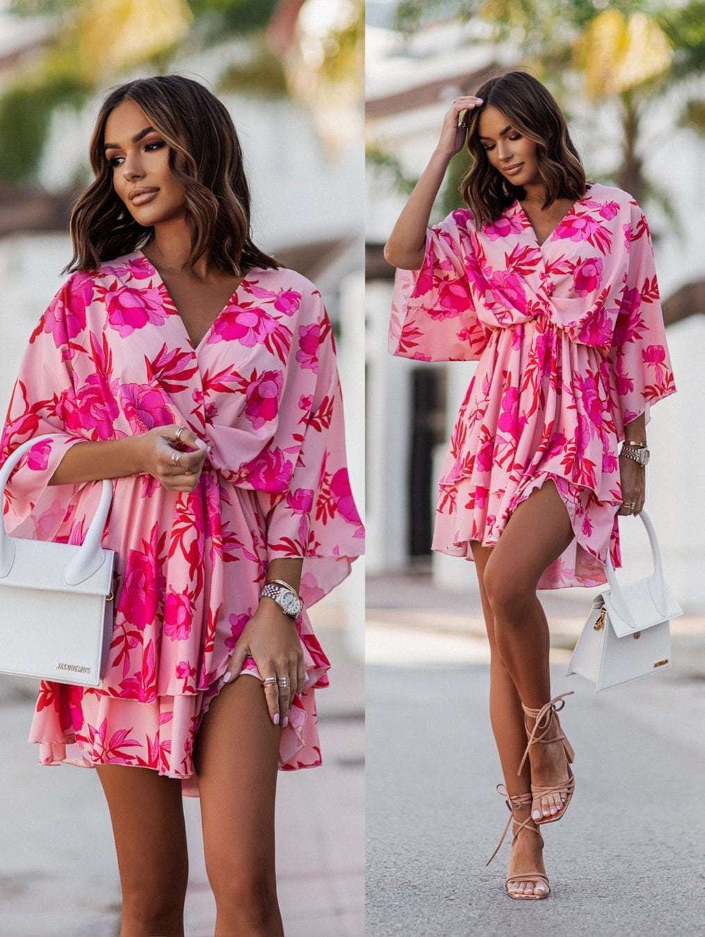 2024 Nowa letnia mini spódnicz – French Vintage Floral Midi Dress recenzja i cena