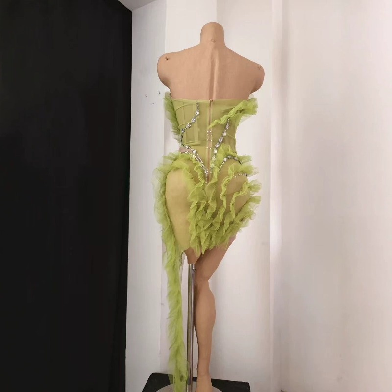 Luksusowa, przezroczysta sukie – Sparkly Rhinestone Club Party Dress recenzja i cena
